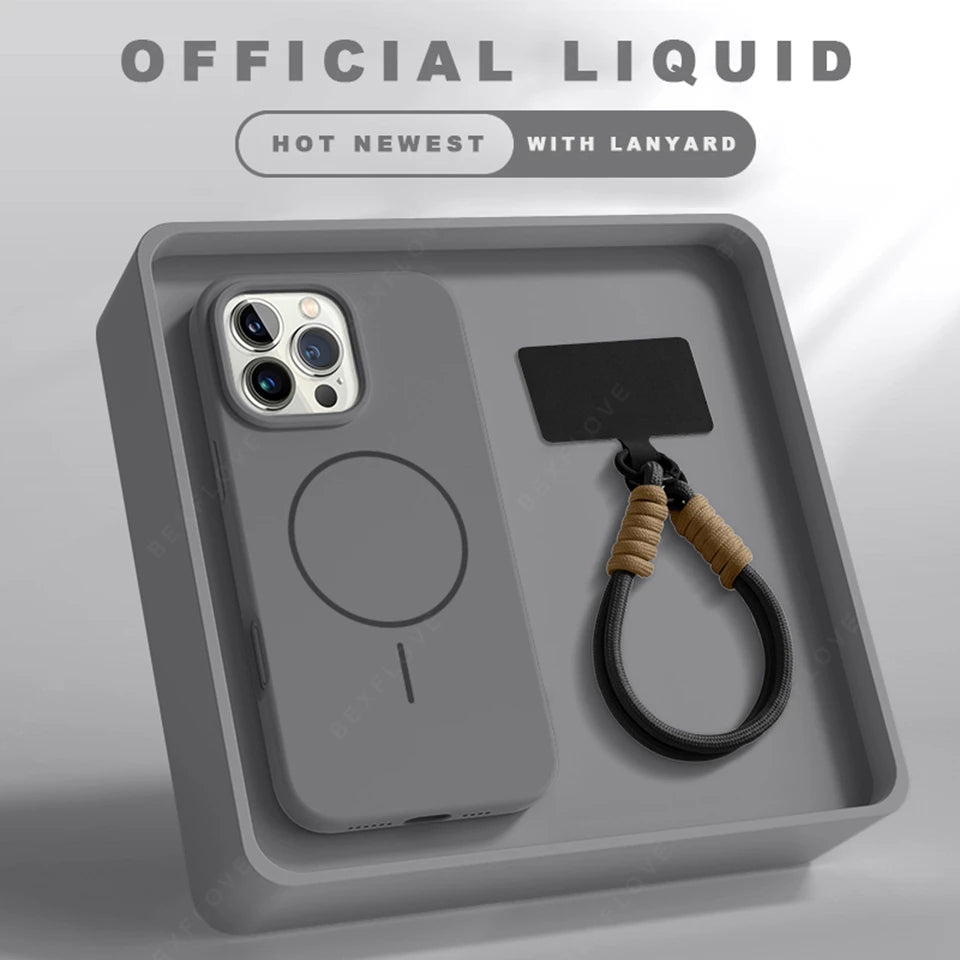 Magnetic Phone Case with Strap