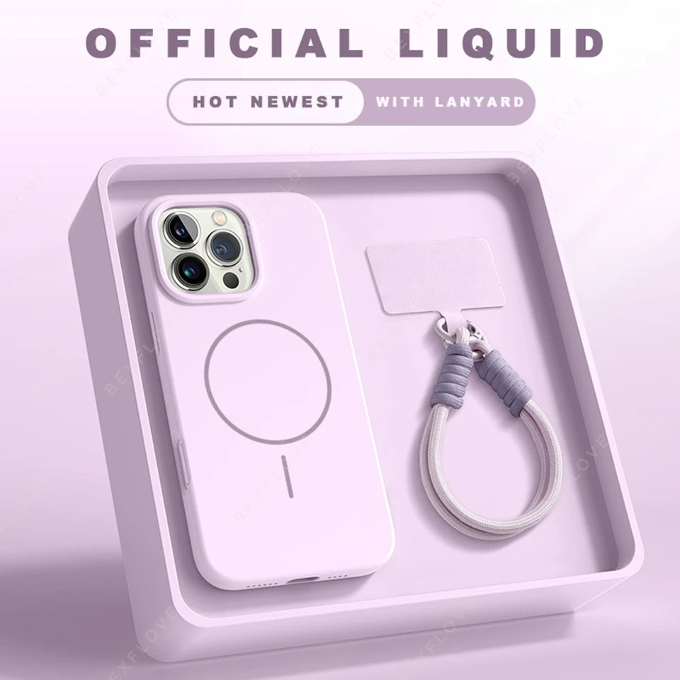 Magnetic Phone Case with Strap