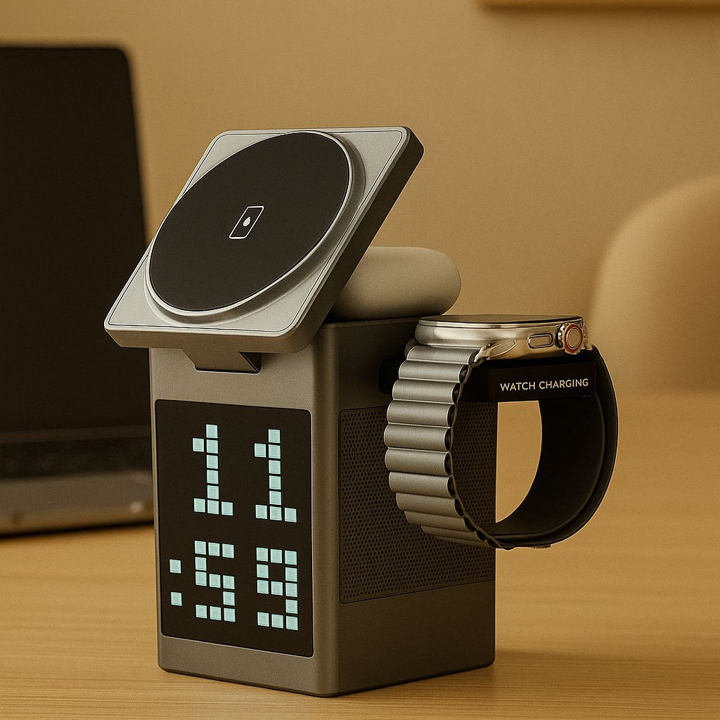 6 in 1 Magnetic Wireless Charger & Speaker